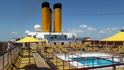 2 night cruise upper deck pool